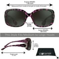 thumbnail image 2 of Sunglass Monster Women Bifocal Reader Sunglass Oversized Pink Animal Cheetah Pattern, 2 of 6