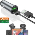thumbnail image 2 of Car Charger , 2PACK 5V 2.4A Dual USB Car Charger Compatible with Smartphones, Tablets, 2 of 5