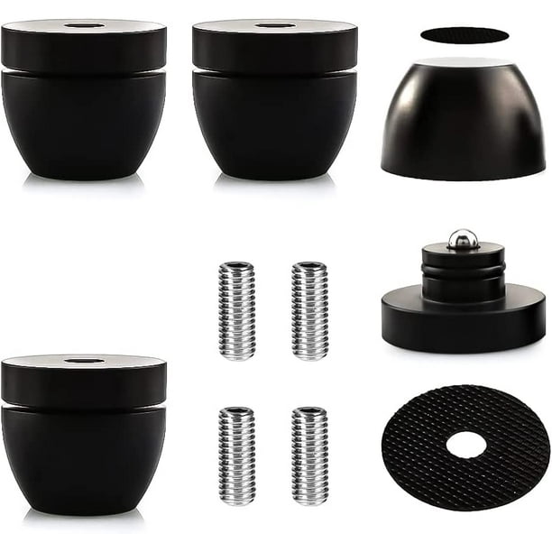 Audiocrast HiFi Speaker Stand Feet Pads Base Mat, Aluminum Speaker Shock Absorber Resonance