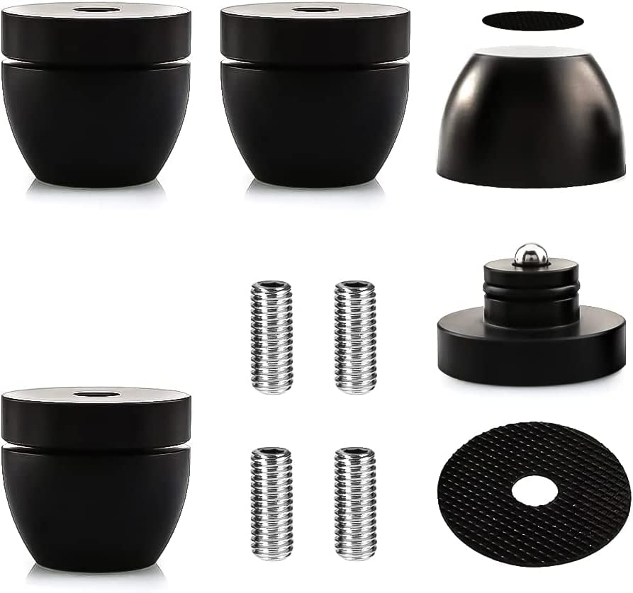 Audiocrast, HiFi Speaker Spikes IF03B, Amortiguador De Vibración Para Altavoces, Almohadillas Para Orejas De Amortiguador De Golpes, Discos De Aislamiento, Reductor De Resonancia De Altavoz Con, , large