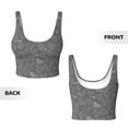 thumbnail image 5 of Fotbe Funny Chicken Pattern Womens' Sports Bra Longline Wirefree Padded with Medium Support Sports Moisture-Wicking Workou Vest,Tank Top-Large, 5 of 9