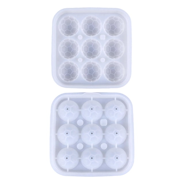 Molde de silicona con forma de balón de baloncesto para hacer hielo, helado, pasteles, chocolate, paletas y gelatina. Utensilio de cocina reutilizable para adultos. Molde cuadrado de 11,7 cm (4,6