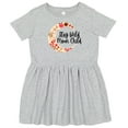 thumbnail image 3 of Inktastic Baby Stay Wild Moon Child Crescent Moon with Flowers Girls Toddler Dress, 3 of 5