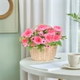 thumbnail image 4 of TEHAUX Easter Celebrations Rattan Basket Wicker Basket Khaki For Retailers 1Pcs, 4 of 8