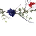 thumbnail image 2 of Northlight 5ft Red, White and Blue Hydrangea Patriotic Artificial Garland, 2 of 2