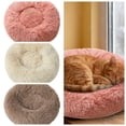 thumbnail image 4 of Round Calming Cat Bed with Plush , 15.7 Inch Washable Pet Bed for Indoor Cats & Small Dogs - Anti-Anxiety Donut Cushion with Thick Non- Base for Cozy Comfort, 4 of 4