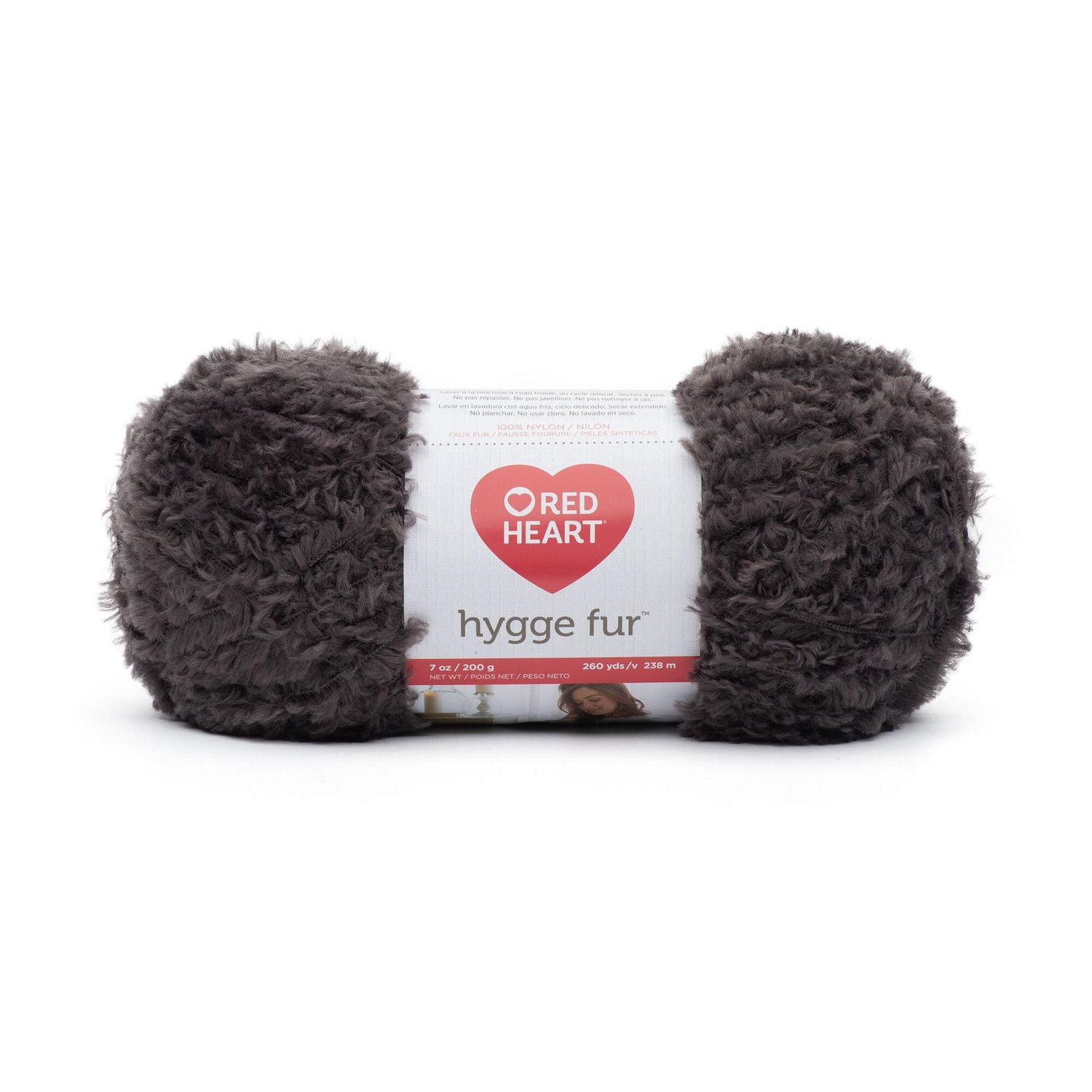 Fil de fourrure Red Heart Hygge (200 g/7 oz), Smokey