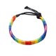 thumbnail image 3 of 1 pulsera de arcoíris hecha a mano, ajustable, trenzada, pulsera de la amistad para niños y niñas, 3 of 7