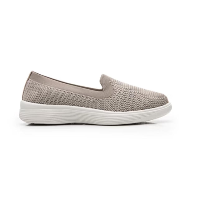 Sneaker Slip On Dama 104930 Cómodo Ligero FLEXI cafe 22.5