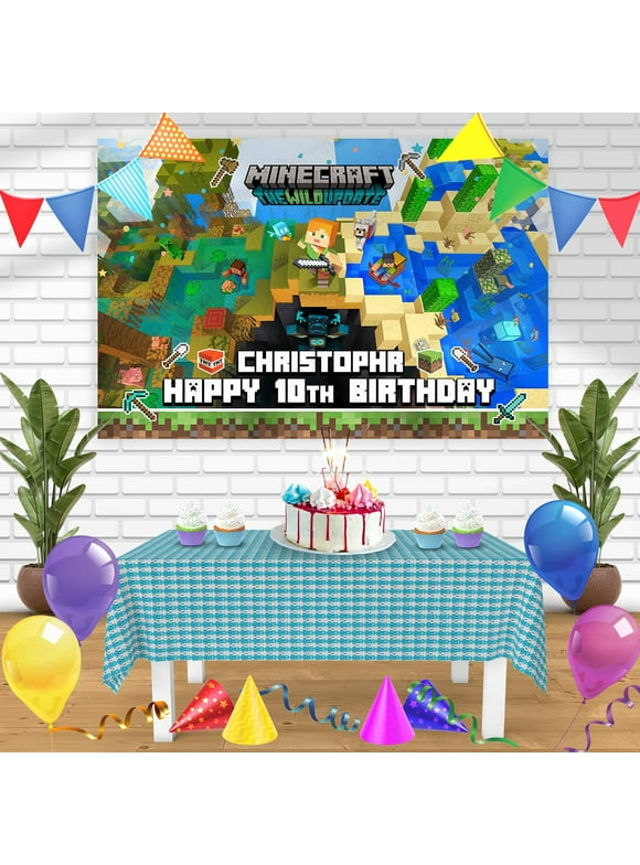 Minecraft Party Decorations in Minecraft Party Supplies
