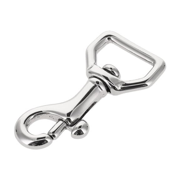 45 1/2" Nickel Plate, Swivel Bolt Snap, Solid Brass-LL