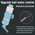 thumbnail image 2 of Botella de agua para perros para jaulas de 32 oz/946 ml, dispensador de agua automático para animales pequeños sin BPA, botella a prueba de fugas para perros y gatos (azul), 2 of 4