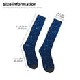 thumbnail image 2 of Vsdgher Sparkling Blue Glitter Knee Socks, High Socks Long Stretchy Sock Women Knee High Stocking, Long Socks for Women, 2 of 6