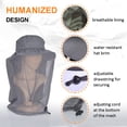 thumbnail image 3 of IC ICLOVER Mosquito Mesh Sun Hat with Hidden Sunproof Netting, Wide Brim Outdoor Cap Bee Bug Protection for Fishing Hiking Gardening, Gray, 3 of 7