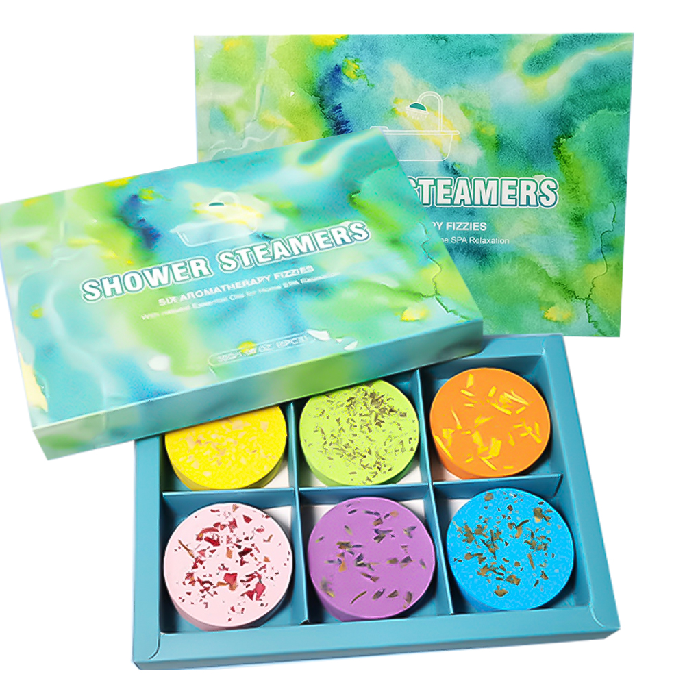 Aromatherapy Shower Steamers Variety Pack of 6 Shower Bombs with