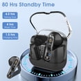 thumbnail image 6 of Kyusrd Bluetooth 5.3 Wireless Earbuds With Wireless Charging Case High Stereo Headphones In Ear Built In Mic Headset Sound With For Sport, 6 of 9