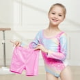 thumbnail image 6 of Gymnastics Leotards for Girls Cross Back,Long Sleeve Sparkly Dance Biketards with Shorts Ballet Outfit for 3-12 Years, 6 of 10
