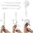 thumbnail image 3 of Naler 60 Pcs 5'' White Ribbon Pull Bows for Christmas Gift Wraps,Wedding Party Decor,Polypropylene, 3 of 6