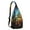 Black-62, variant on Cosmos Travel Sling Backpack&nbsp;- Outer Space Inspired Design with Cosmic Patterns, Anti-Theft Shoulder Bag for Students & Adventurers