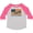Heather and Hot Pink, variant on Vintage US Flag Boys or Girls Toddler T-Shirt