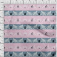 thumbnail image 3 of oneOone Viscose Jersey Fabric Stripe|Bird & Monkey Ikat Print Fabric By The Yard 60 Inch Wide, 3 of 5