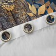 thumbnail image 4 of jejeloiu Kawaii Wild Owl Curtains Pack of 2 (42x84 Each),Rustic Fall Leaves Curtains Blackout,Brown Black Bedroom Curtains For Kids,Super Cozy Room Decor, 4 of 6