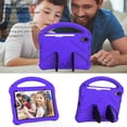 thumbnail image 6 of Case Compatible With iPad Mini 7 (A17 Pro)2024/6th Gen,Kids Friendly,With Handle and Contractible Kickstand,Lightweight Shockproof Rugged EVA Drop-proof Anti-fall Cute Cover Case,Purple, 6 of 6