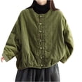 thumbnail image 1 of Birdeem Veste en Coton à Manches Longues, Col Rond, Légère et Décontractée pour Femmes, 1 of 1