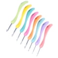 thumbnail image 4 of 8pcs Crochet Hook Ergonomic Handle Design Knitting Tool Multicolor Aluminum Knit Hook for Arthritic Hands, 4 of 14