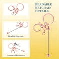 thumbnail image 3 of 12 Pieces Metal Beadable Keychain Bars Blanks for Beads Pendant Jewelry Charms DIY Crafts Keychains Making Gift, 3 of 6