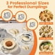 thumbnail image 3 of Juego de Prensa para Empanadas de Acero Inoxidable : Prensa para Empanadas y Cortador de Masa (7,6 cm, 8,6 cm y 9,7 cm), 3 of 5