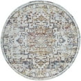 thumbnail image 3 of Bliss Rugs Vintage Traditional Oriental Round Rug for Living Room, Dining Room | Navy, 5'3''Round, 3 of 5