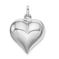 thumbnail image 5 of Auriga Fine Jewelry 925 Sterling Silver Puffed Heart Pendant (L - 23 mm, W - 21 mm) for Women, 5 of 6