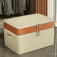 thumbnail image 1 of SuoKom Double Layer Oxford Zipper Clothes Storage Bag Wardrobe Storage Box Portable Storage Bag Winter Quilt Storage Box, 1 of 6