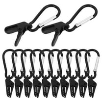 Raindrops 12 Pcs Lightweight Push Type Design Tent Tarp Clips For Swimming Pool Covers And Fabric Cover Hold Down Points
