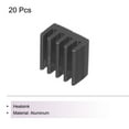 thumbnail image 3 of Uxcell 20Pcs 9x9x5mm Heatsink Aluminum Radiator With Thermal Blue Sticker for Chip CPU, Power Transistor, FET, IC,Black, 3 of 6