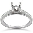 thumbnail image 1 of 1/5ct Cathedral Pave Diamond Ring Mount 14K White Gold Engagement Setting, 1 of 3