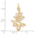 thumbnail image 4 of 14k Yellow Gold Long Life Charm Pendant, 4 of 4