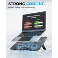 thumbnail image 2 of Laptop Cooling Pad with 6 High-Speed Fans, Computer Cooler with 7 Adjustable Angles, Compatible with 13-17.3 Inch Laptops, 2 of 4
