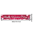 thumbnail image 3 of Dienrx Valentine's Day Yard Banner for Outdoor Indoor Party Decoration, Washable Festive Background Cloth for Wall Garage Door Decor, 3 of 7