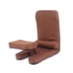 thumbnail image 4 of Silla de piso plegable con respaldo, cómodo sillón para sentarse en el piso Café, 4 of 10