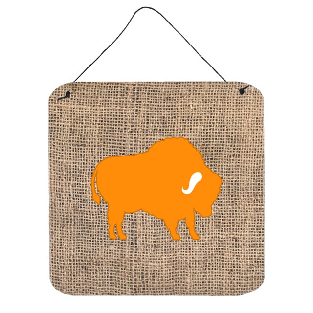 Impresiones para colgar en la pared o en la puerta de Metal de aluminio naranja y arpillera 6 x 6 Caroline's Treasures BB1127-BL-OR-DS66