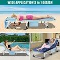 thumbnail image 5 of MOPHOTO Heavy Duty Tanning Chair with Face Hole, Adjustable 5-Position Folding Chaise Lounge Chairs for Outside, Portable Lay Flat Beach Lounge Chair for Outdoor Sunbathing Beach Pool Lawn Camping, 5 of 10