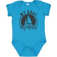 thumbnail image 3 of Inktastic My Boat My Rules Sailing Captain Boys or Girls Baby Bodysuit, 3 of 5