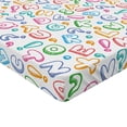 thumbnail image 2 of Ambesonne Alphabet Fitted Sheet 2 Pcs Set, Colored Letters, Twin XL, Multicolor, 2 of 3