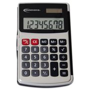 Angle View: Innovera Handheld Calculator, 8-Digit LCD IVR15922