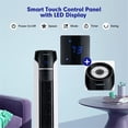 thumbnail image 2 of Pemberly Row Portable 48" Tower Fan with Remote and LED Control in White, 2 of 10