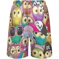 thumbnail image 3 of GZHJMY Owl Pajama Pants Short for Men, Lounge Pants Lightweight Men Pajama Bottoms with Drawstring Pockets, Christmas New Year Birthday Gifts, XX-Large, 3 of 7