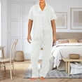 thumbnail image 2 of Fvwitlyh Ensembles de Pyjama pour Femmes Ensemble de Pyjama en Soie Glacée Secret Pyjamas pour Femmes Blanc,TTG, 2 of 3