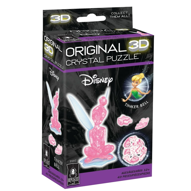 Original 3D Crystal Puzzles Tinkerbell 3D Brainteaser Puzzle Ages